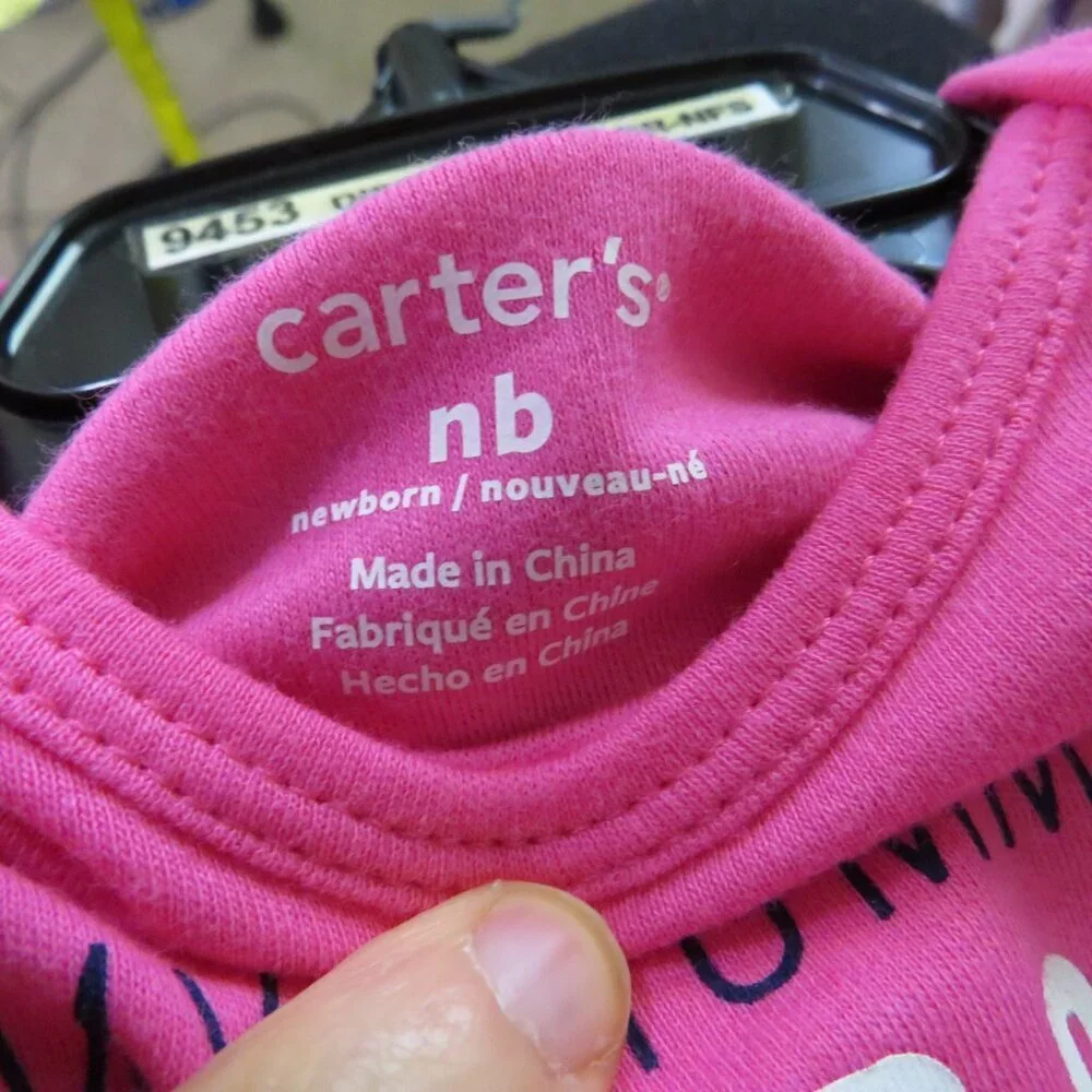 Baby...My Mommy's First Mother's Day Pink Bodysuit Carters NEWBORN